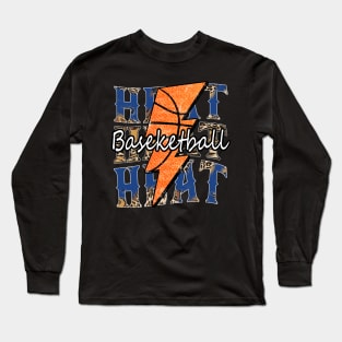 Graphic Basketball Heat Proud Name Vintage Long Sleeve T-Shirt